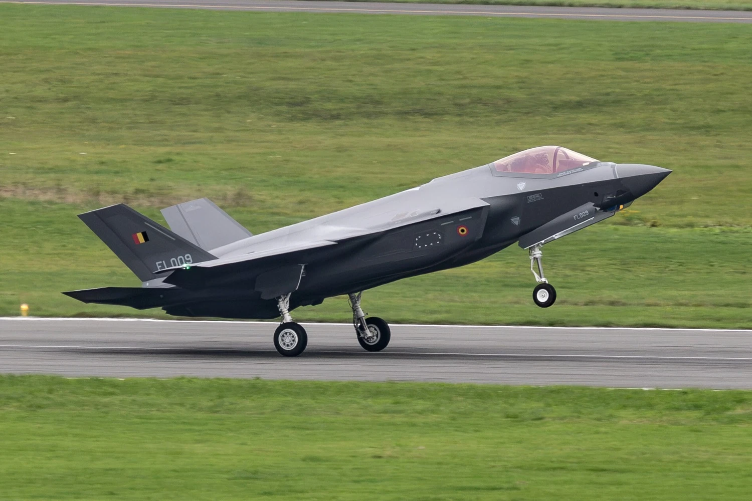 Caça F-35A da Força Aérea Belga