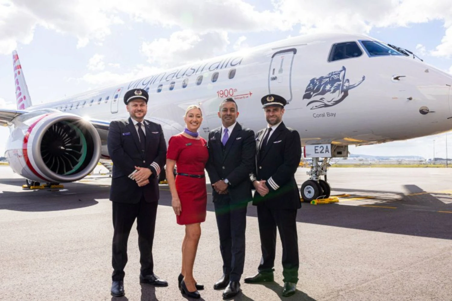 O primeiro E190-E2 da Virgin Australia