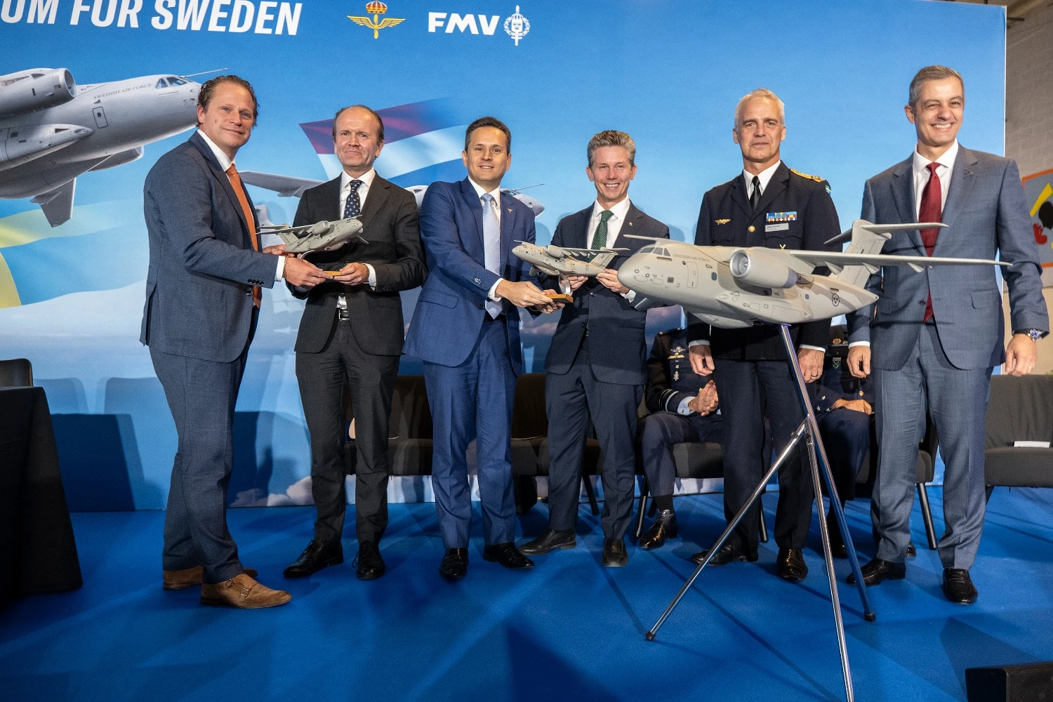 The contract was signed at the Air Base in Uppsala, Sweden