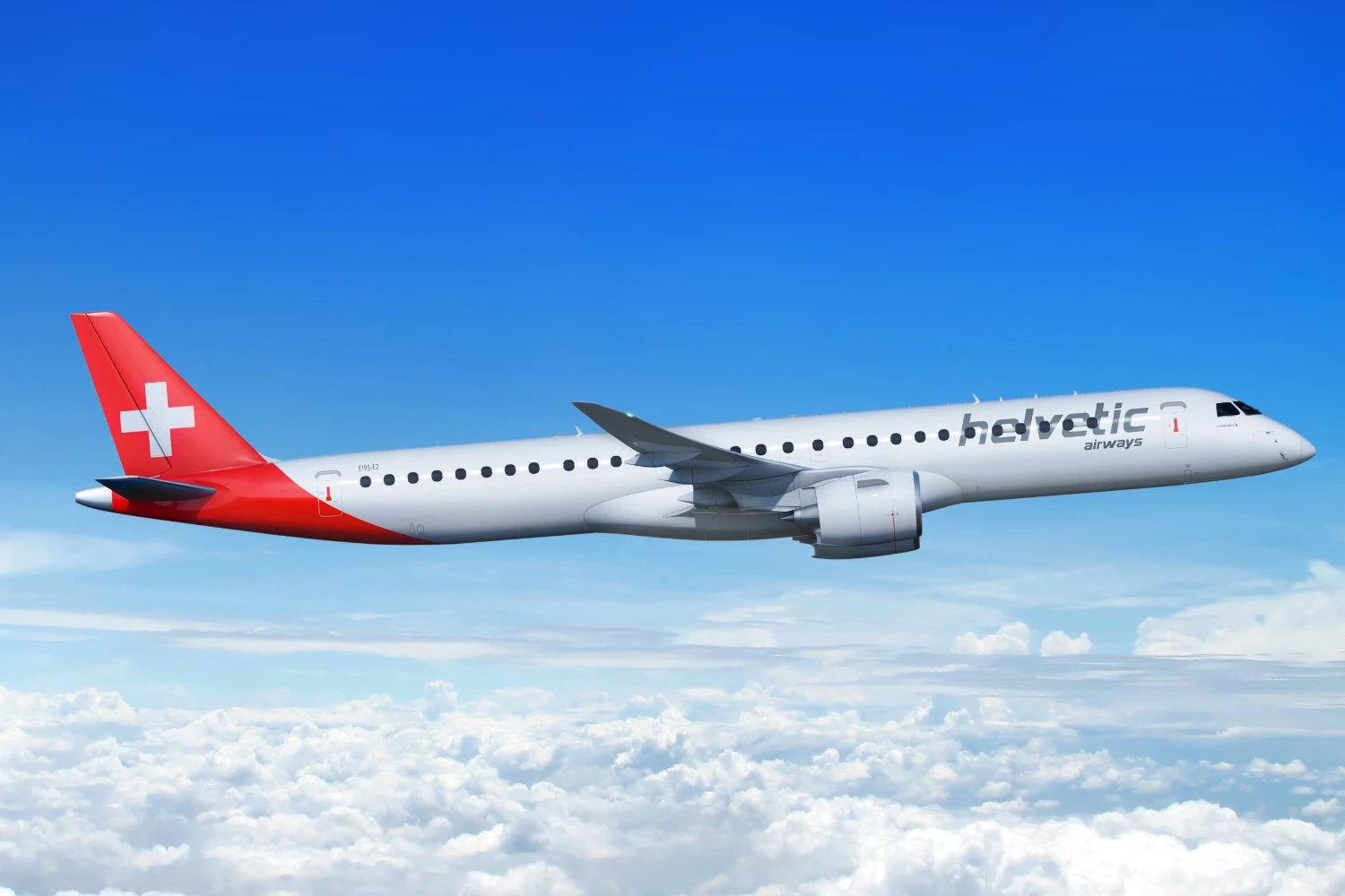 Helvetic Airways encomenda mais três Embraer E195-E2 em Dubai