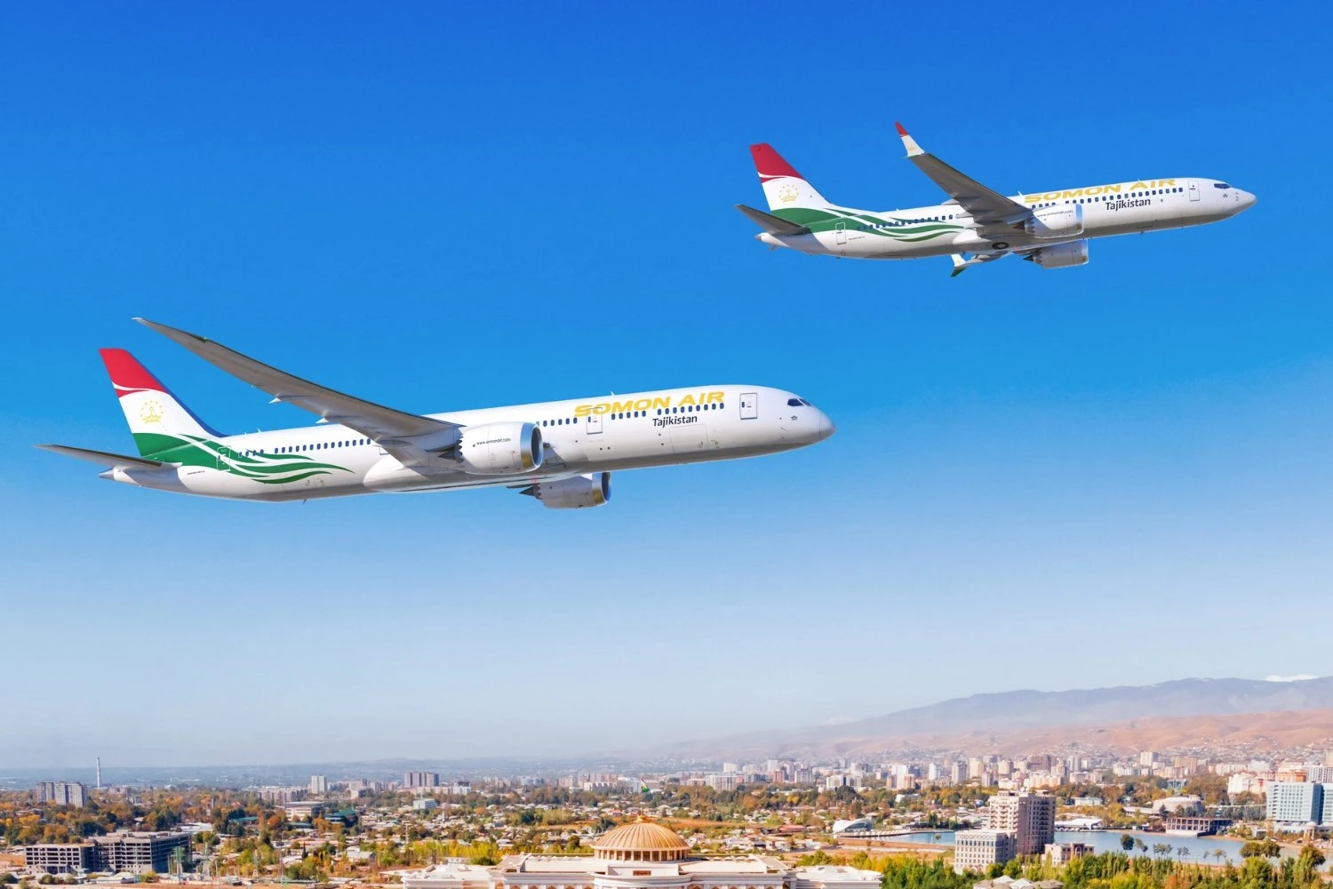 Somon Air realiza pedido de até 14 jatos Boeing, incluindo quatro 787-9