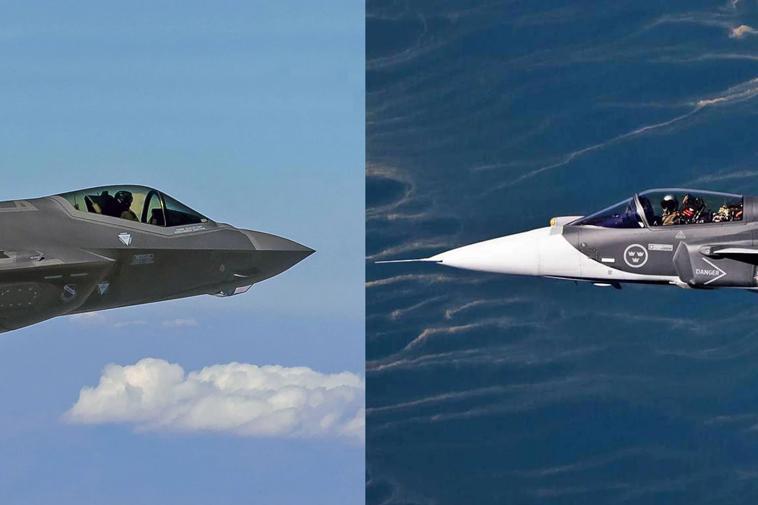Caça F-35 'humilhou' jato Gripen E em avaliação de defesa dos EUA em 2021