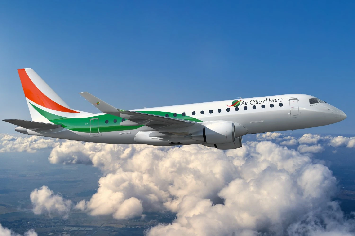 Air Côte d’Ivoire encomenda quatro Embraer E175 em Dubai