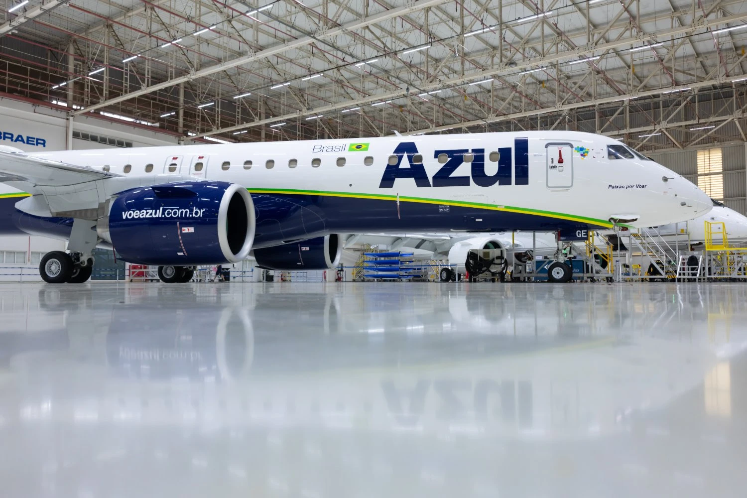 Aeronave faz parte de um lote de sete jatos que serão entregues até o fim do mês (Azul Linhas Aéreas)