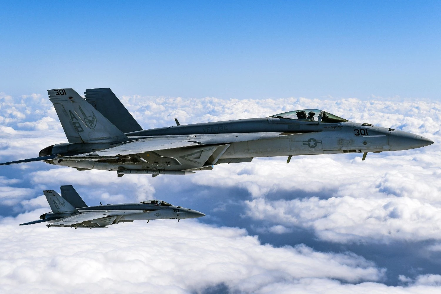 Ca&ccedil;as F/A-18E da Marinha dos EUA