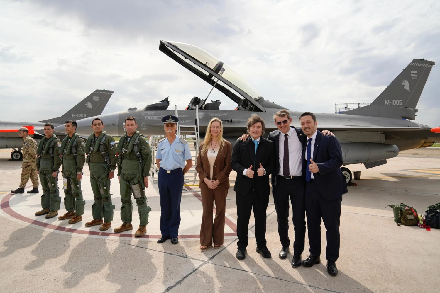 Milei recebeu os F-16 na Argentina (GA)