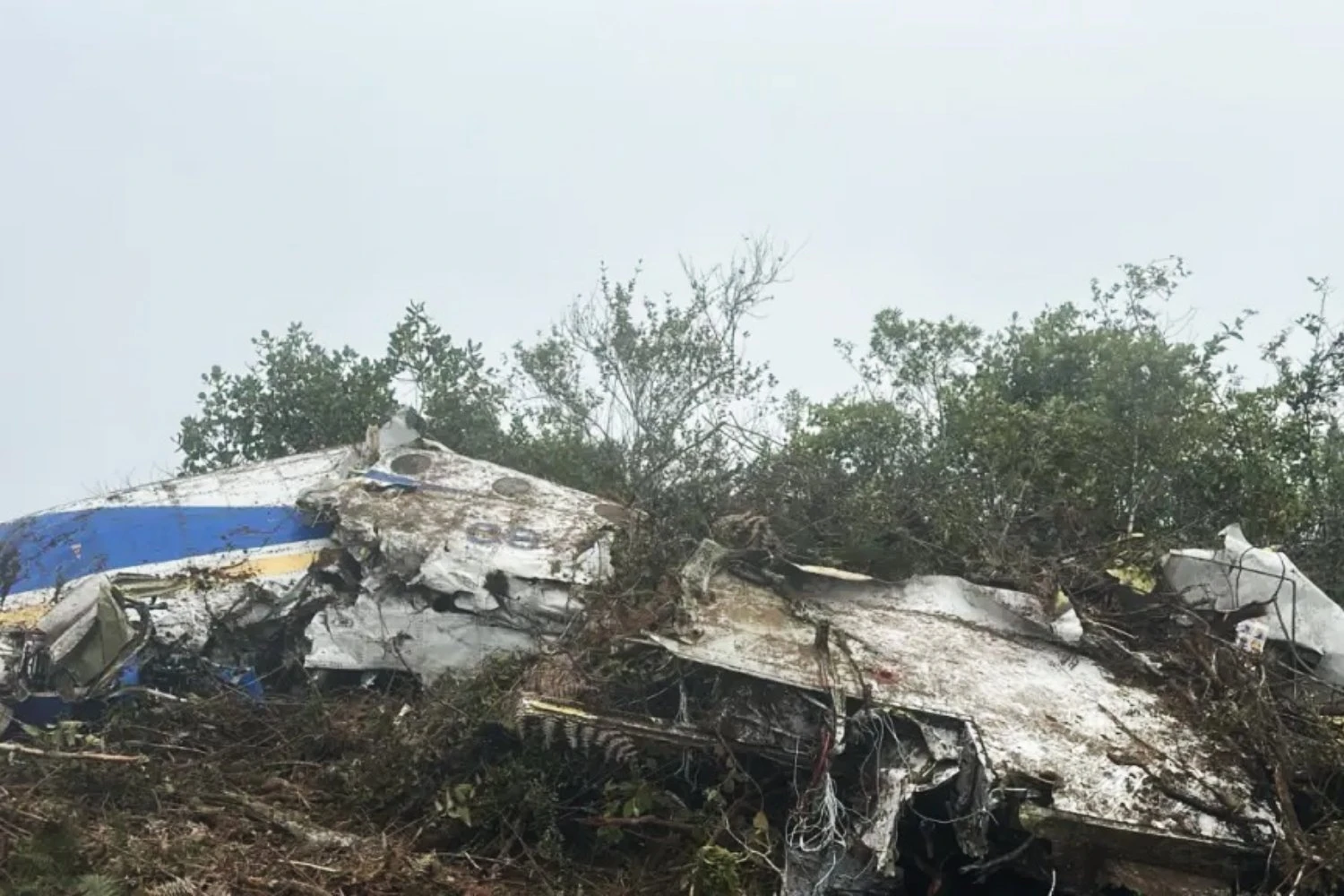 Destro&ccedil;os da aeronave SATENA