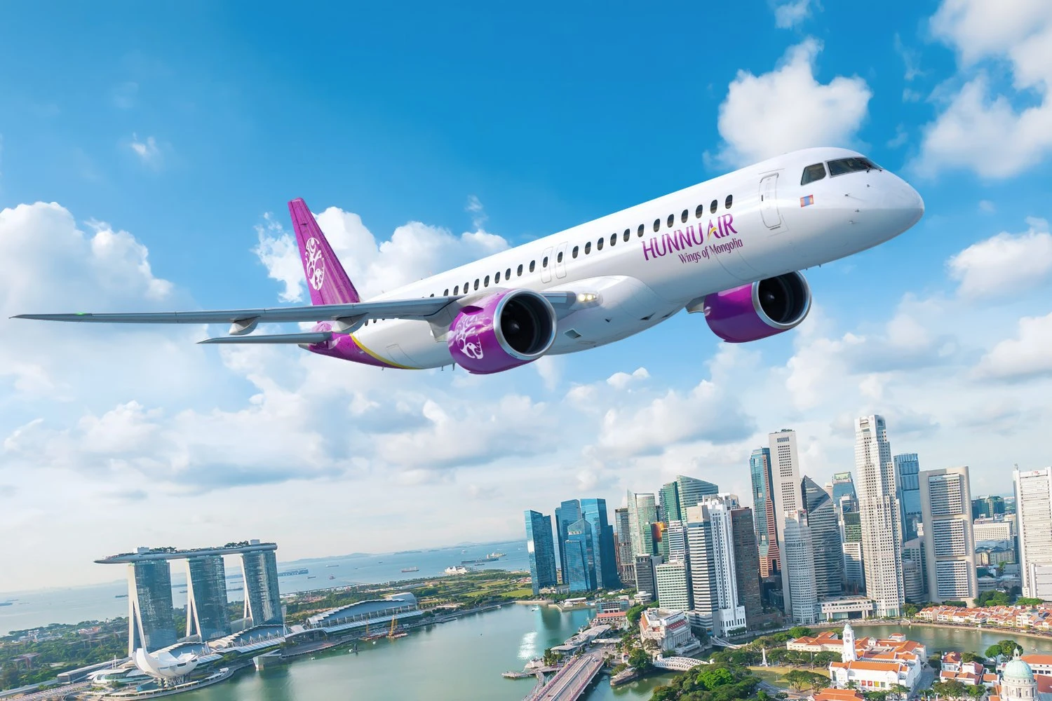 Hunnu Air, primeiro cliente E2 na &Aacute;sia Central