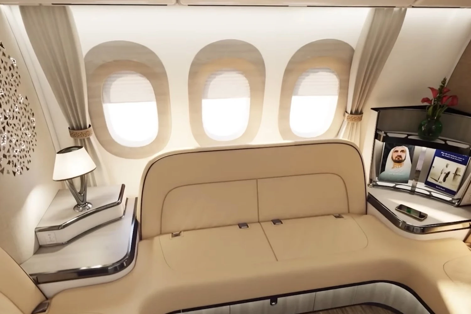 Emirates revelou interior do seu Boeing 777X com suítes exclusivas