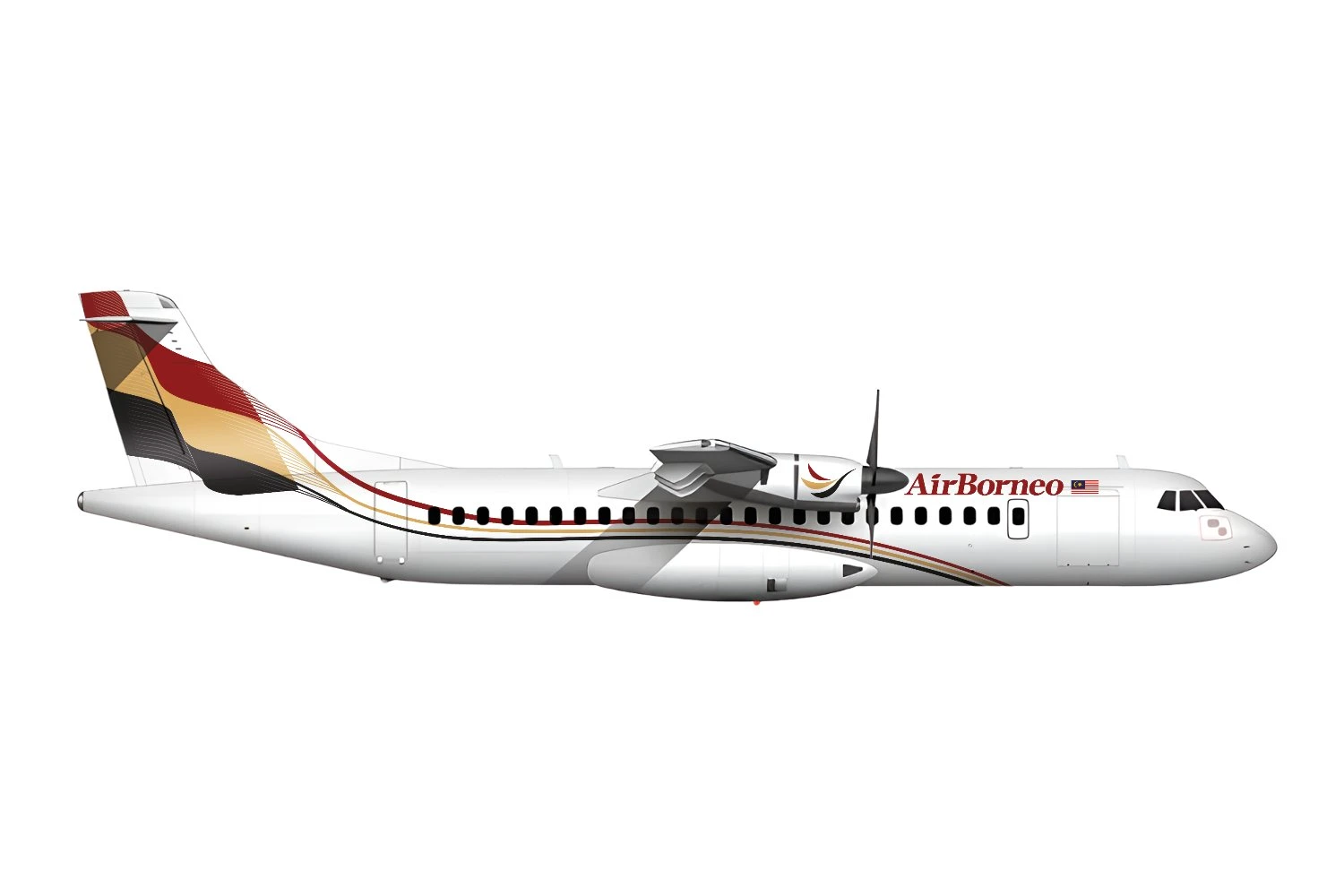 AirBorneo ATR 72-600 - vista lateral