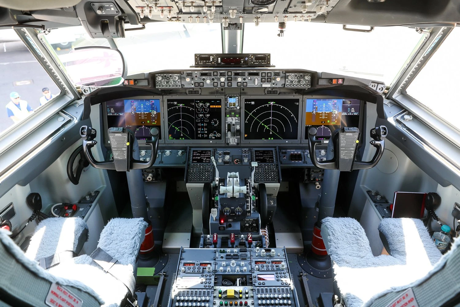 Cabine de voo do Boeing 737 MAX