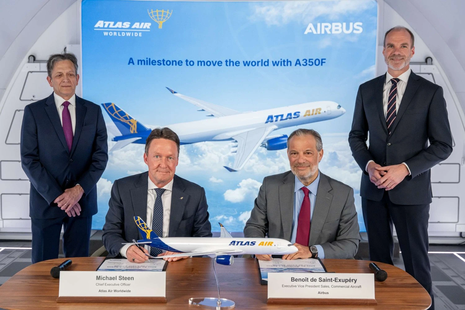 A Atlas Air encomendou 20 A350F