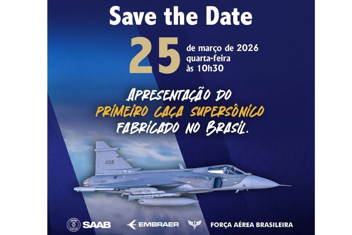 Convite da FAB para apresentação do primeiro Gripen nacional (FAB)