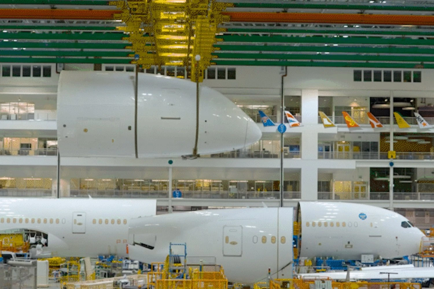 Linha de montagem do 787 Dreamliner