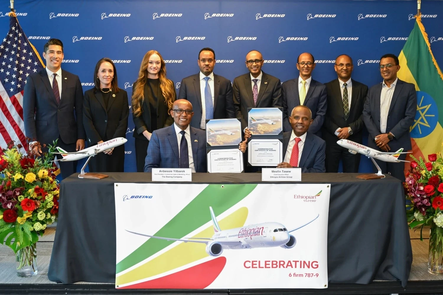 Boeing e Ethiopian concordam com a venda de seis 787-9 (Boeing)