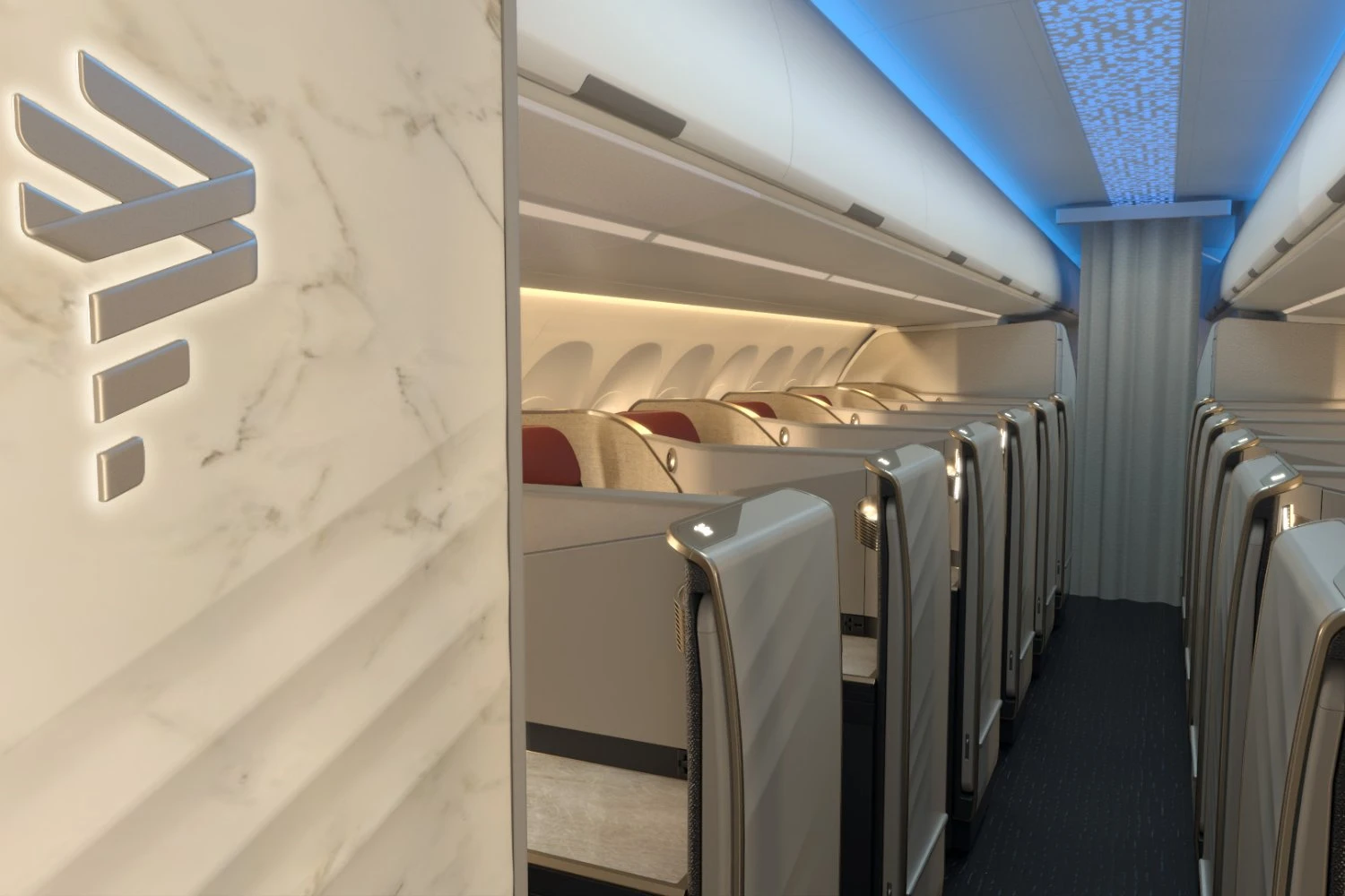 Classe executiva do A321XLR da LATAM (LATAM)