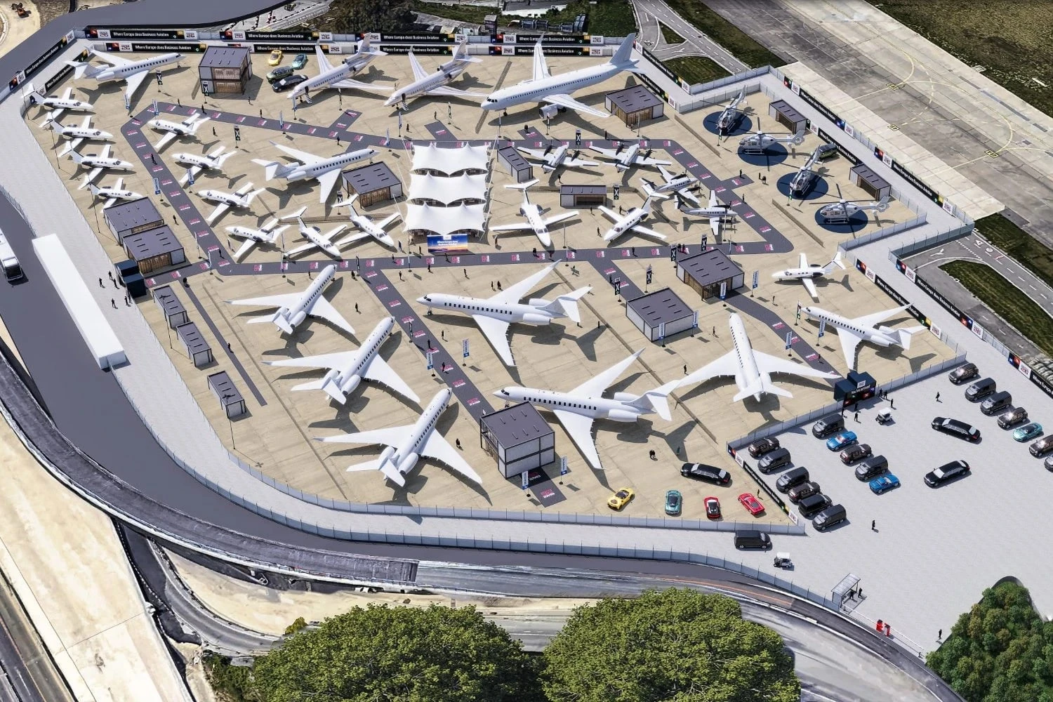 Exibi&ccedil;&atilde;o a&eacute;rea da EBACE (EBAA)