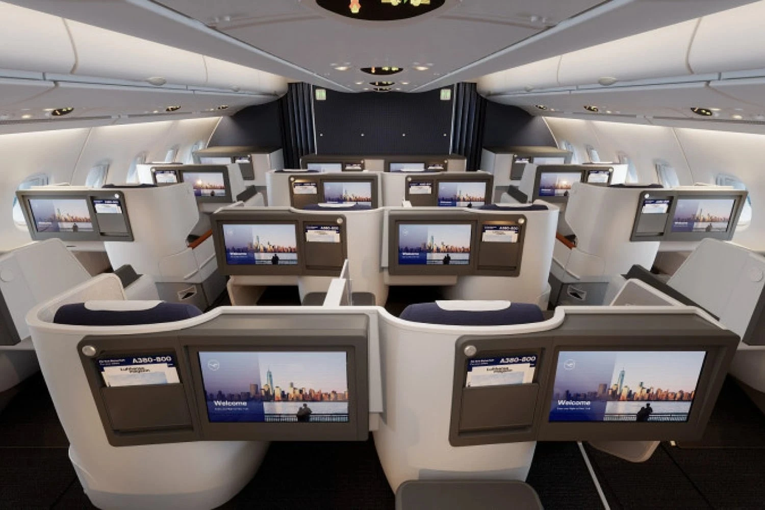 Lufthansa A380 nova classe executiva (Lufthansa)