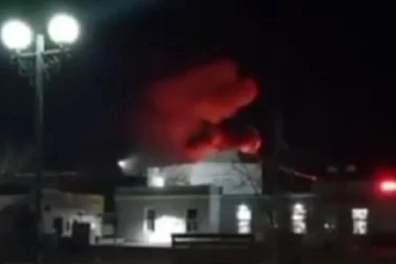 Suposto incêndio na fábrica de Komsomolsk-on-Amur onde o Su-57 é produzido (Reprodução)