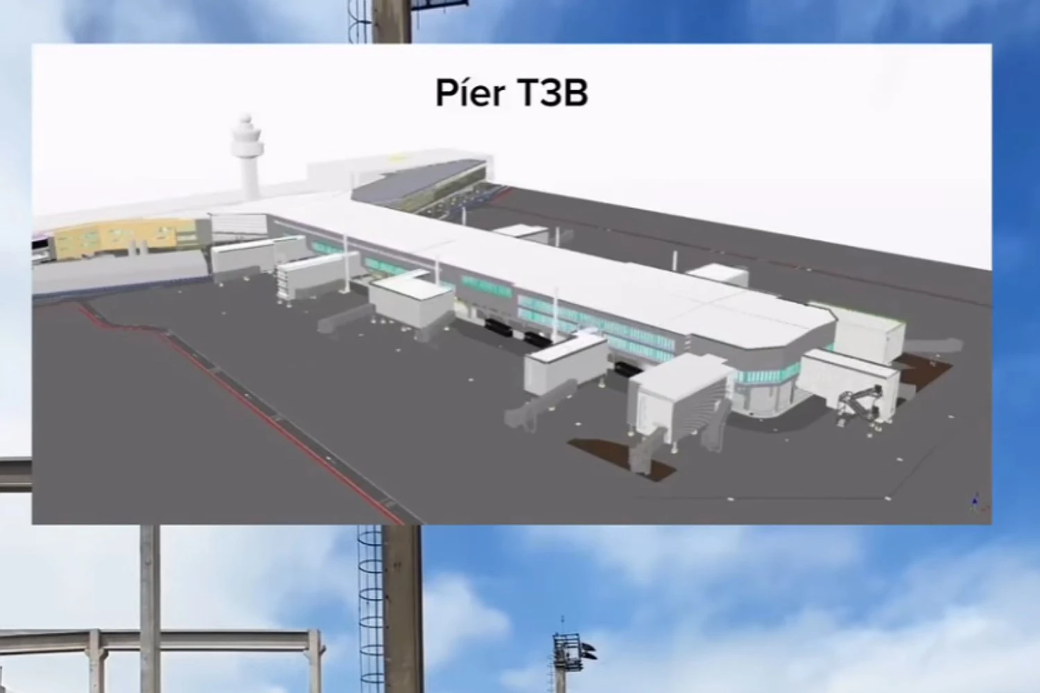 Desenho do Píer T3B (GRU Airport)