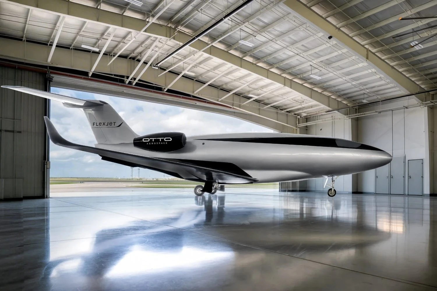 Renderizações do jato executivo Phantom 3500 (Otto Aerospace)
