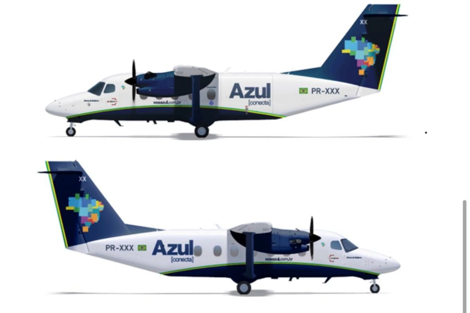 Cessna SkyCourier nas cores da Azul