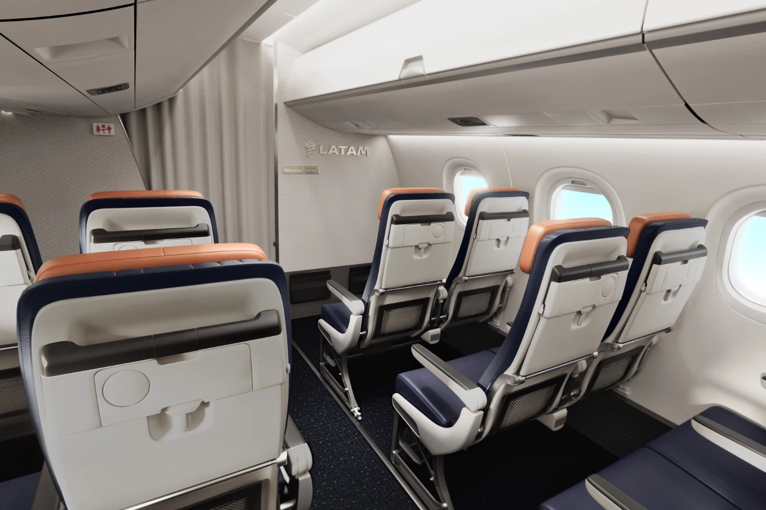 Assentos do E195-E2 da LATAM