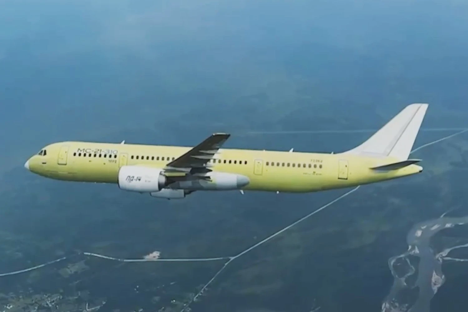 Primeiro jato MC-21-310 de produção em série decola na Rússia