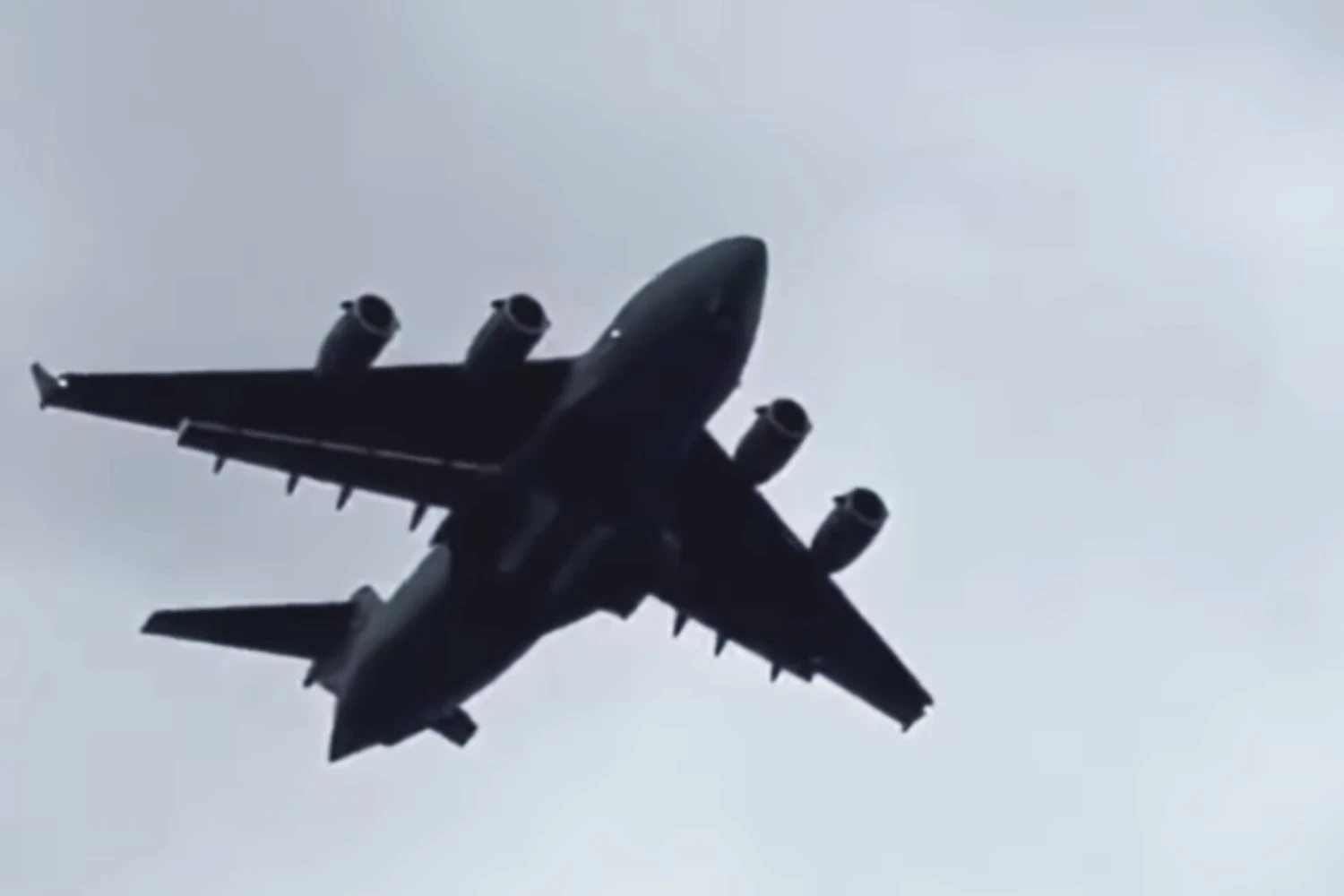 O C-17 da Força Aérea dos EUA em Moscou