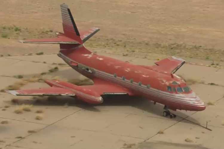 O Jetstar que pertenceu a Elvis Presley aguarda alguma solução para seu futuro em Roswell