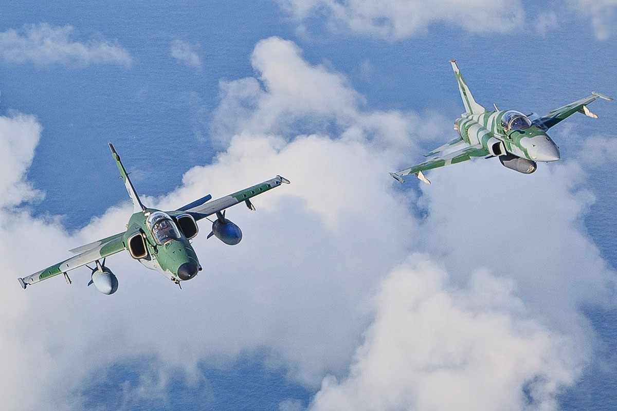 El AMX y el F-5 son los principales aviones de defensa y ataque (FAB) de Brasil