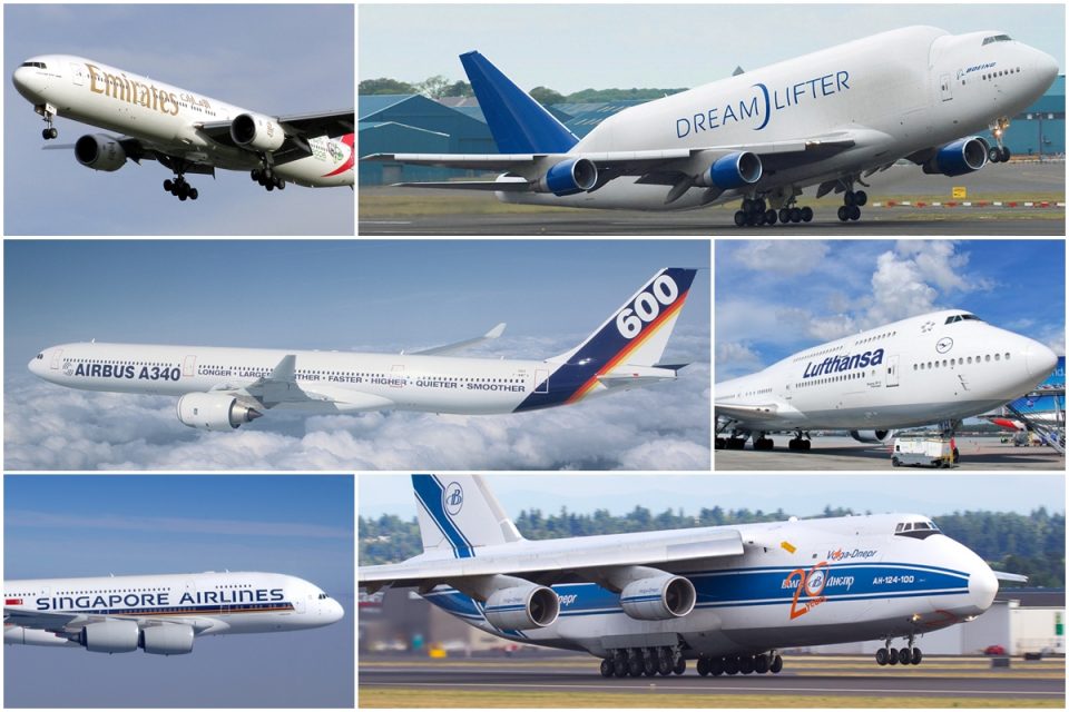 Enormes e pesados, os maiores aviões do mundo têm mais de 65 metros de comprimento 