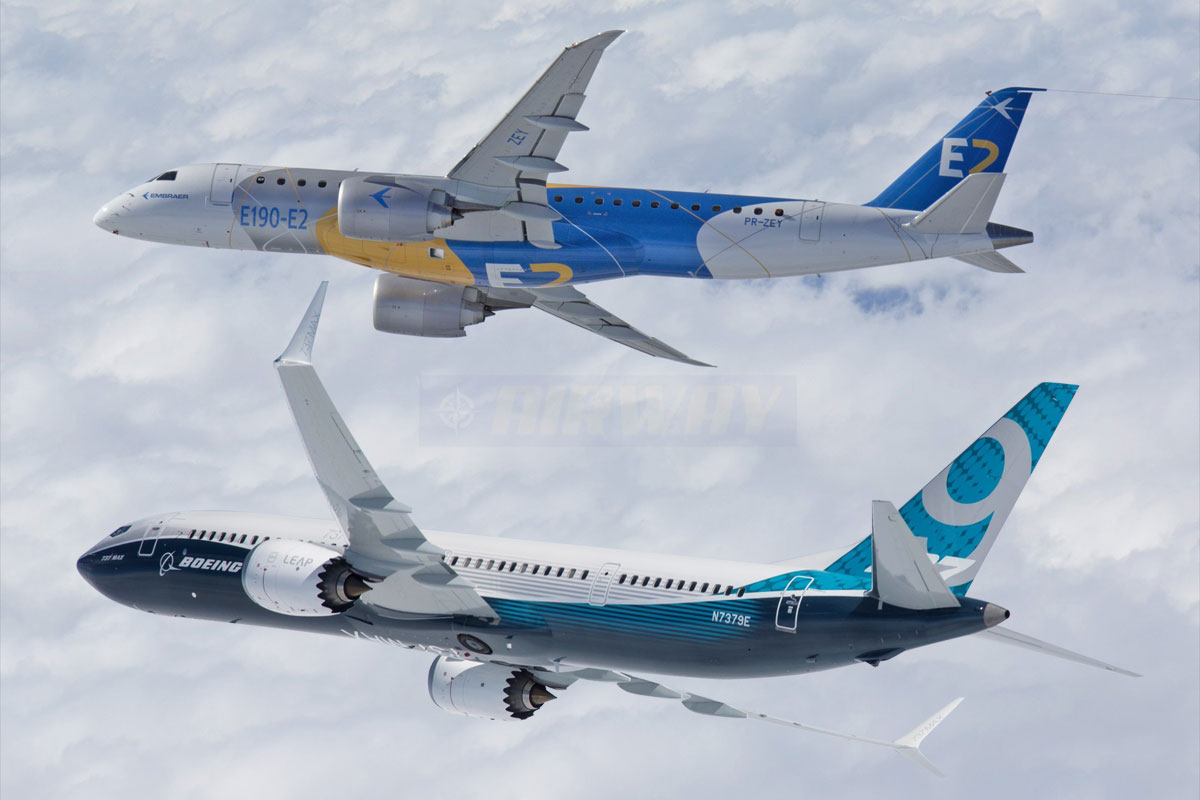 A Boeing e a Embraer planejavam ser sócias em aviões comerciais