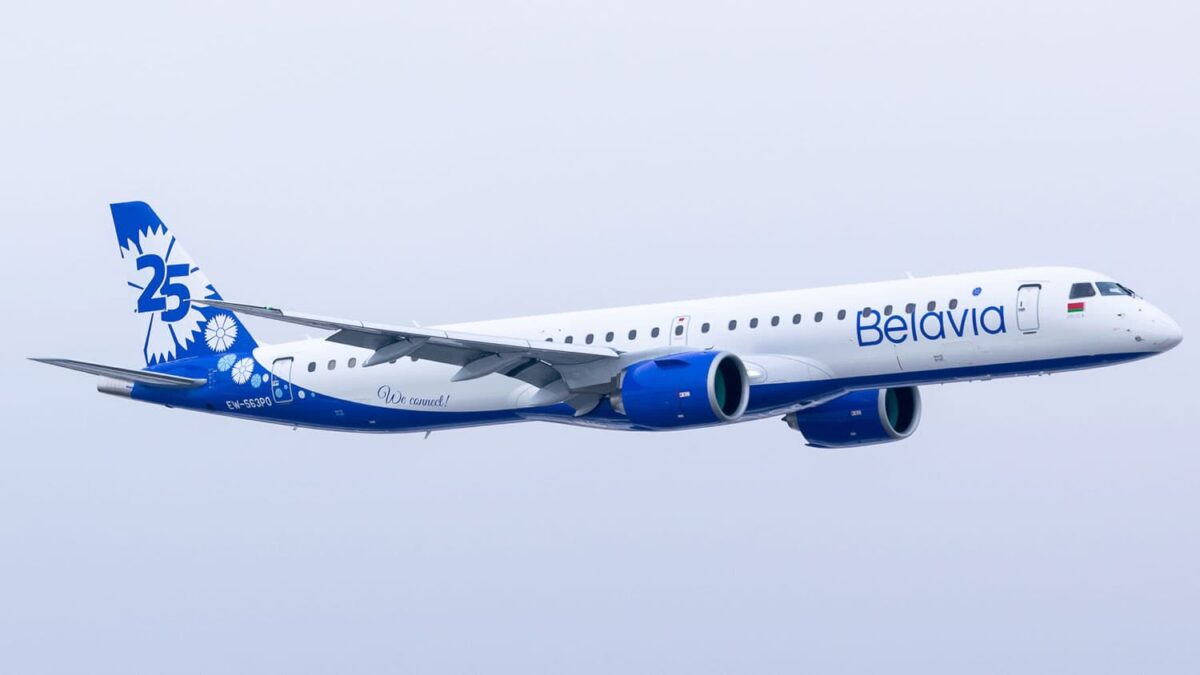 Os jatos que voam pela TUI estrearam na Belavia