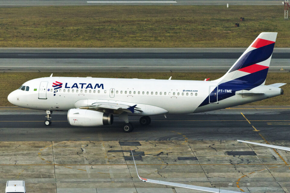 A319 da LATAM em Congonhas