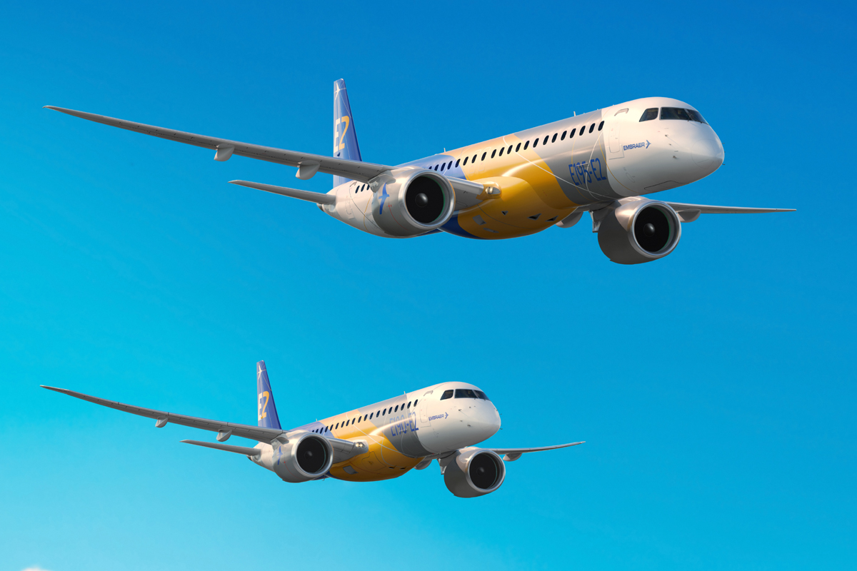 Jatos E190 E2 E E195 E2 Da Embraer Recebem Certificação Para Operar No Canadá Airway 2422