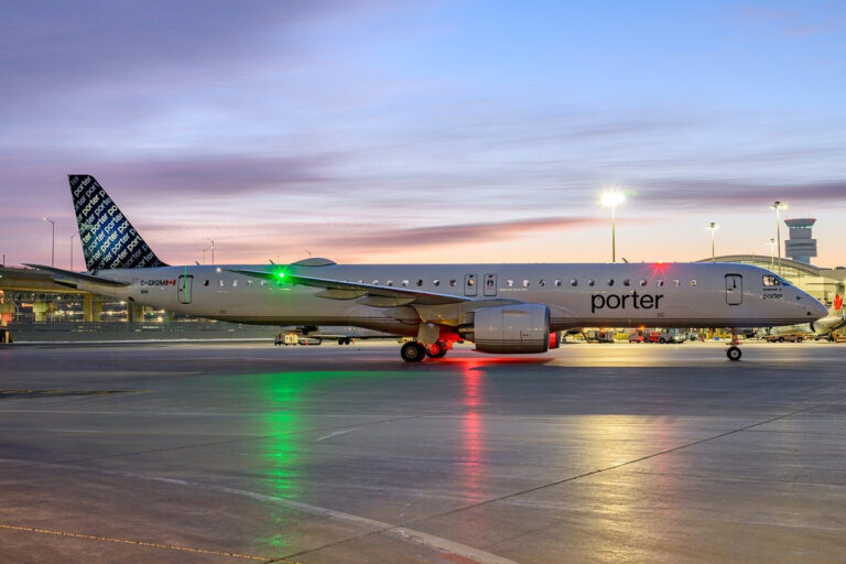 Porter Airlines Inicia Voos Comerciais Com O Embraer E195 E2 Airway