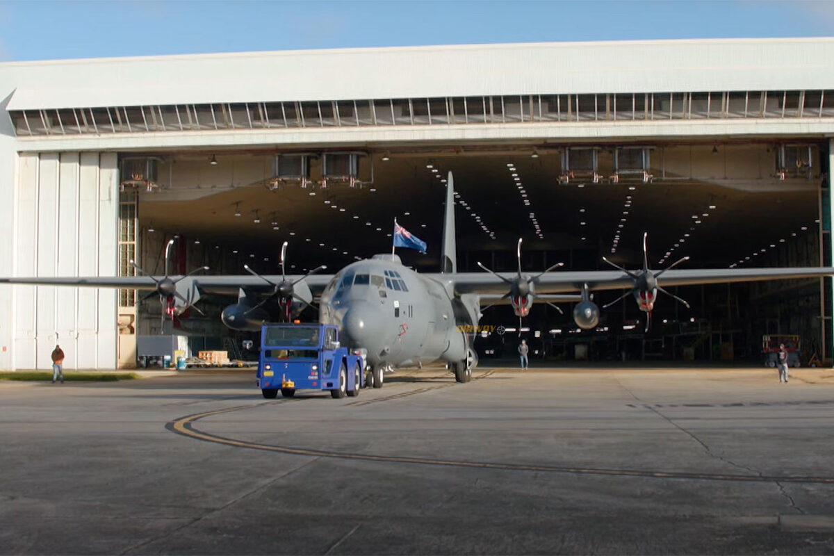 O primeiro C-130J Hercules da Nova Zelândia 