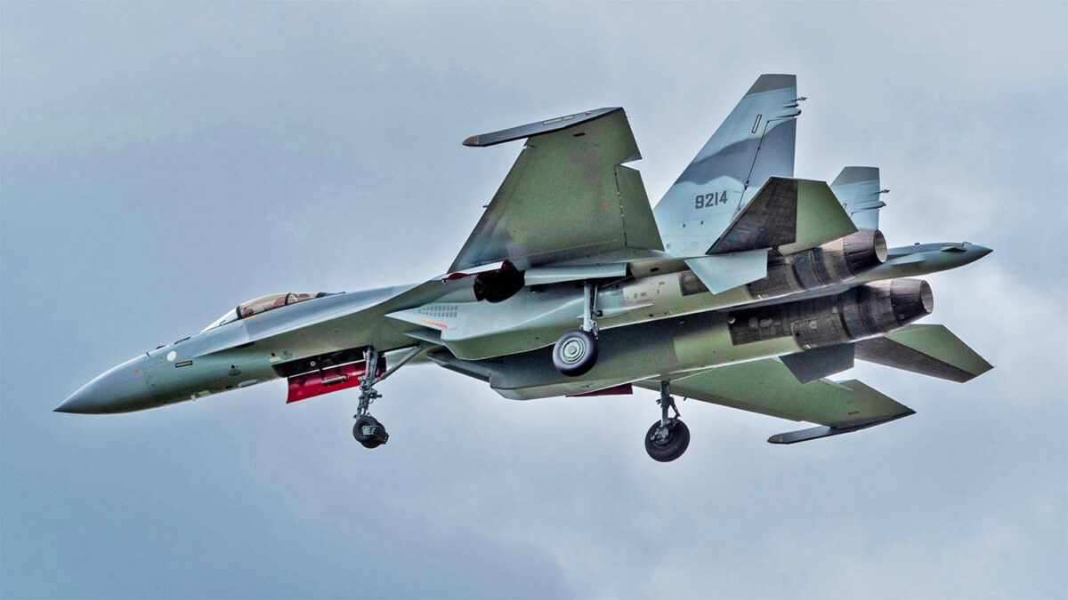 Caça Su-35 que deveria ter sido entregue ao Egito