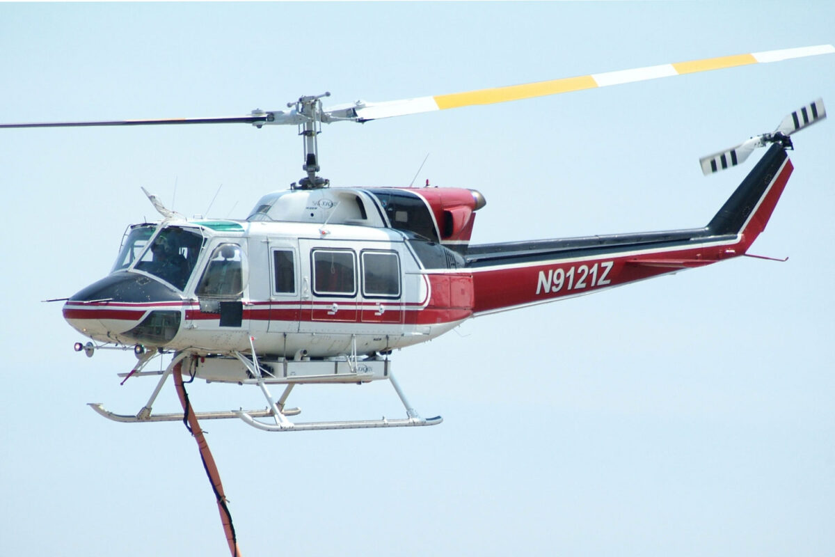 Um helicóptero Bell 212