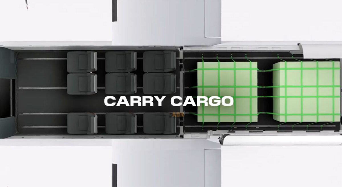 Configuração Combi oferece nove assentos e um compartimaneto maior de carga