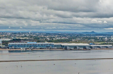 Terminal de passageiros do Aeroporto Salgado Filho em 25 de maio (Rafa Neddermeyer/Agência Brasil)