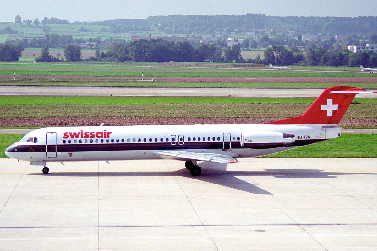 Swissair foi o cliente lançador do Fokker 100 em 1988 (Aero Icarus)