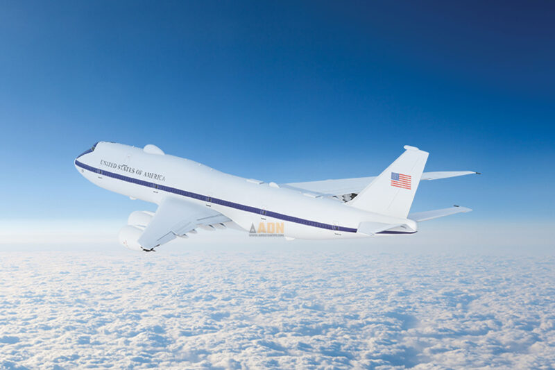 Concepção artística do novo "avião do juízo final" dos EUA