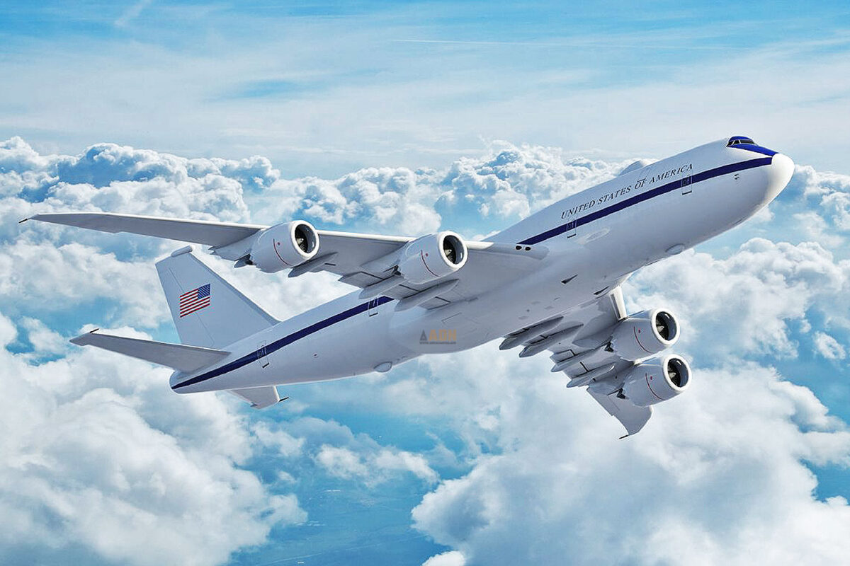 A Sierra Nevada vai usar o Boeing 747-8 como plataforma do novo avião de comando e controle nuclear