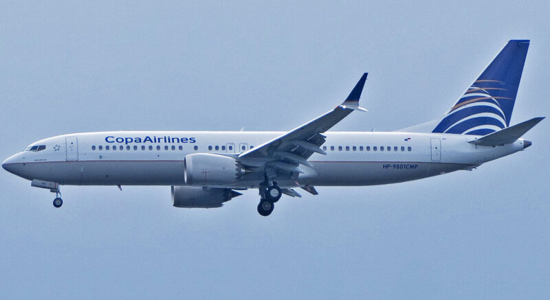 Primeiro Boeing 737 MAX 8 da Copa Airlines (SA350 via X)