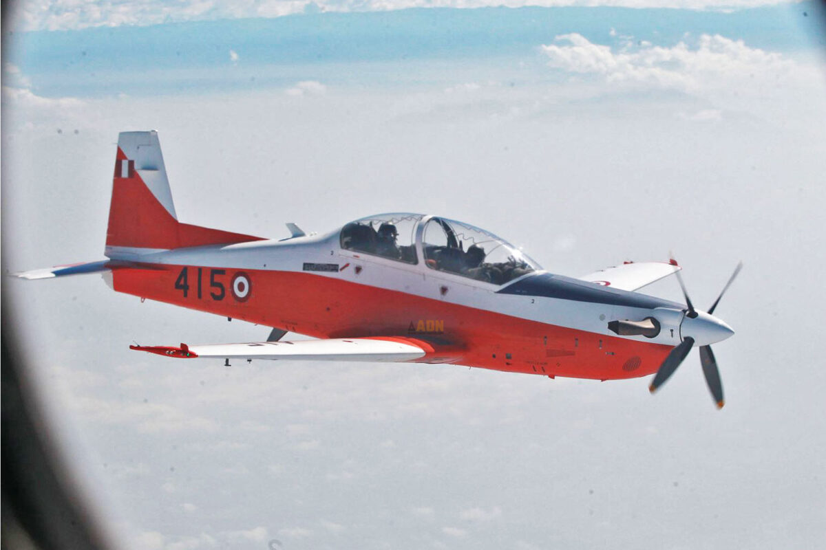 Turboélice de treinamento KAI KT-1 do Peru