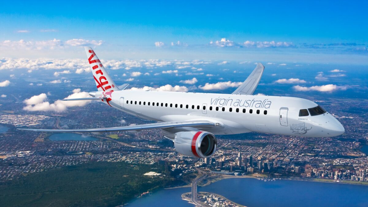 A Virgin Australia encomendou oito E190-E2