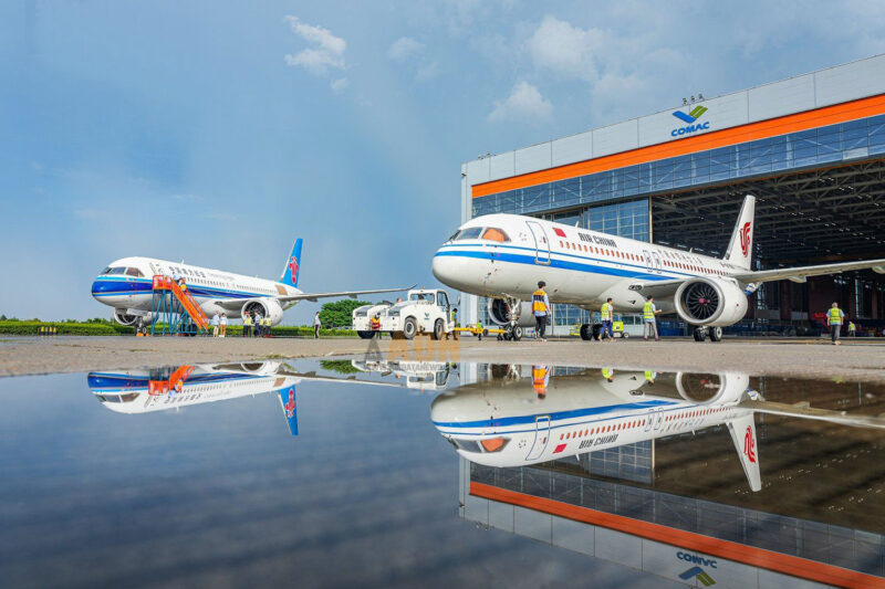 Os primeiros C919 da China Southern e da Air China