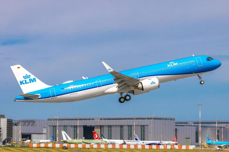 O primeiro A321neo da KLM